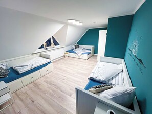 2 bedrooms, travel crib, WiFi, bed sheets - Vacation home Wattbrise for families and groups Modern, spacious and cozy (Büsum)