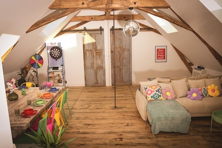 Interior. Magnificent Festive Loft