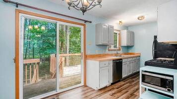Microwave, oven, stovetop, dishwasher