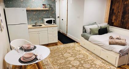 Cozy private studio, ensuite bath & free parking