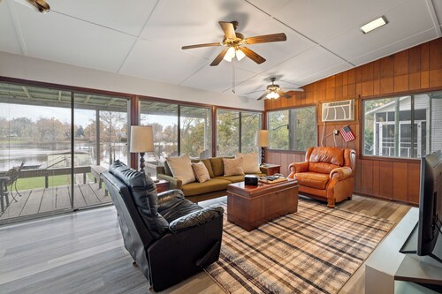 Lakefront vacation home with 2 boat slips + more!