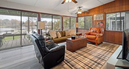 Lakefront vacation home with 2 boat slips + more!