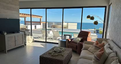 Luxury Villa w/Ocean views, Private Pool & Hot Tub. Steps from the beach!