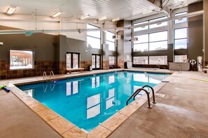 Indoor pool, a heated pool
