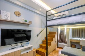 Interior - Enjoy and New Furnished Studio at Podomoro Golf View Apartment (Gunung Putri)