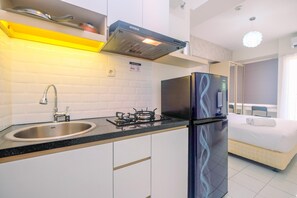 Studio – standard, 1 soverom (Apartment) | Eget kjøkken | Kjøleskap og riskoker