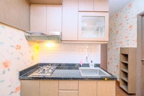 Appartamento Standard, 1 camera da letto (Apartment) | Cucina privata | Frigorifero, risottiera
