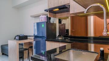 Apartamento estándar, 1 habitación (Apartment) | Cocina privada | Frigorífico y arrocera