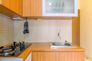 Standard Apartment, 1 Bedroom (Apartment) | Private kitchen | Fridge, rice cooker - Podomoro Golf View 2BR Apartment near Exit Tol Cimanggis (Gunung Putri)