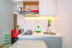 Departamento estándar, 1 habitación (Apartment) | Cocina privada | Refrigerador y arrocera 