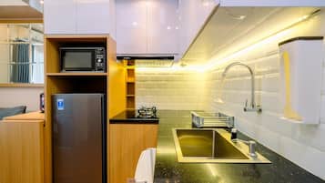 Appartement Standard, 1 chambre (Apartment) | Cuisine privée | Réfrigérateur, cuiseur de riz