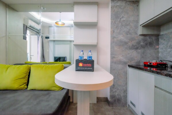 สแตนดาร์ดอพาร์ทเมนท์, 1 ห้องนอน (Apartment) | บริเวณนั่งเล่น