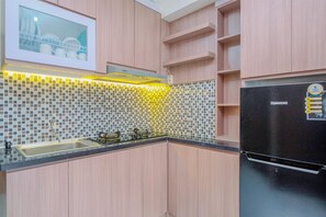 สแตนดาร์ดอพาร์ทเมนท์, 1 ห้องนอน (Apartment) | ครัวส่วนตัว | ตู้เย็น, หม้อหุงข้าว