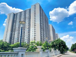 Exterior - Tidy and Warm 2BR at Podomoro Golf View Apartment (Gunung Putri)