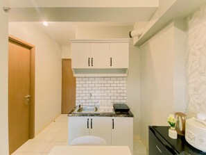 Appartement Standard, 1 chambre (Apartment) | Cuisine privée | Réfrigérateur, cuiseur de riz