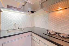 Standard Apartment, 1 Bedroom (Apartment) | Private kitchen | Fridge, rice cooker - The Urban Style 2BR at Suites @Metro Apartment (Bandung)