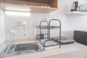 Standard-studiolejlighed - 1 soveværelse (Apartment) | Privat køkken | Køleskab, elkedel, riskoger