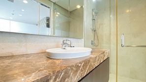 Standard Studio, 1 Bedroom (Apartment) | Bathroom | Shower, towels - Elegant and Spacious Studio at Kemang Mansion Apartment (Jakarta)