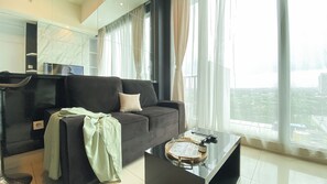 สแตนดาร์ดอพาร์ทเมนท์, 1 ห้องนอน (Apartment) | บริเวณนั่งเล่น