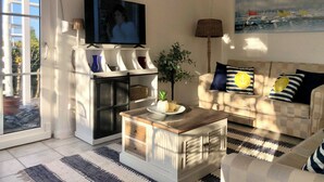 House, 2 Bedrooms, Smoking, Patio | Living room - Serene Waterview Retreat 2 Bedrooms in Mönkebude, Germany (Monkebude)
