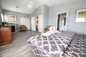 5 bedrooms, iron/ironing board, travel cot, WiFi