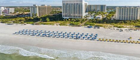 Accommodatie ligt op het strand