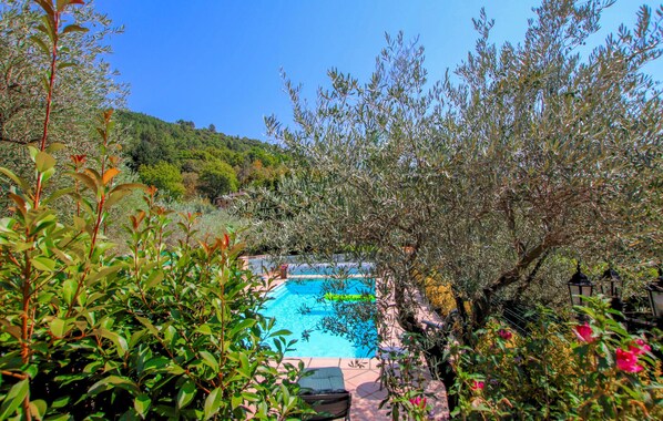 A heated pool