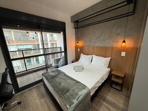 Apartamento Premium | 1 dormitorio, cortinas opacas, wifi gratis