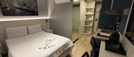 時尚公寓 | 1 間睡房、遮光窗簾/窗簾、免費 Wi-Fi、床單