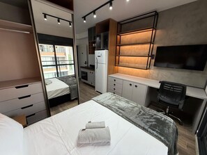 Premium appartement | 1 slaapkamer, verduisterende gordijnen, gratis wifi, beddengoed