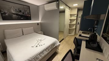 Apartamento design | 1 quarto, cortinas blackout, Wi-Fi de cortesia