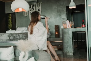Cabana luxo | Opções para refeição no quarto