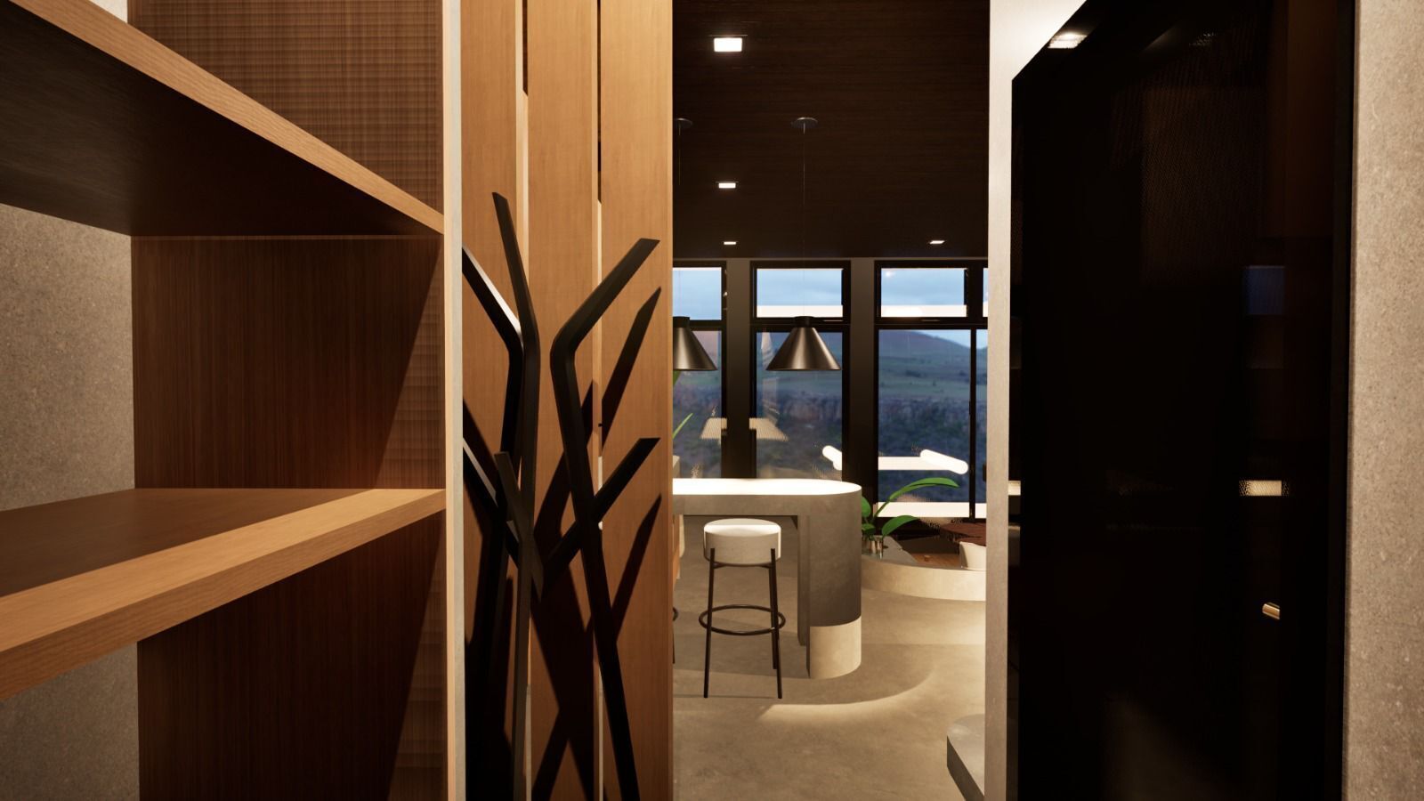 Cabaña Deluxe | Escritorio, espacio para trabajar con laptop y wifi gratis 