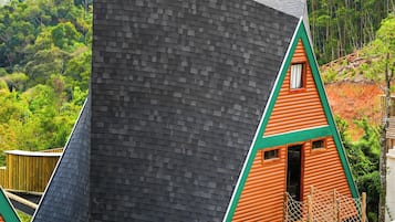 Deluxe-alpehytte - terrasse - bjergudsigt | Terrasse/gårdhave