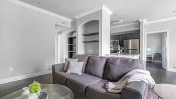 Apartment, 2 Bedrooms | Living area | 40-inch TV with digital channels