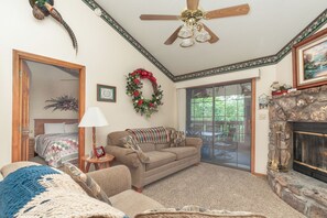 TV, peis, DVD-spiller og filmbibliotek