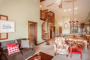 スマートテレビ、暖炉、DVD プレーヤー、ビデオライブラリ