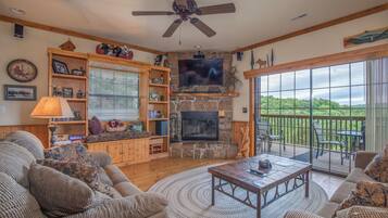 TV connectée, cheminée, lecteur de DVD, vidéothÚque