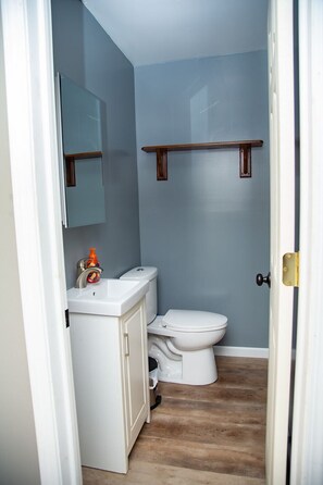 ヘアドライヤー、タオル、トイレットペーパー