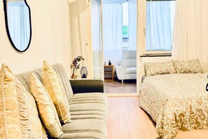 1 soveværelse, sengetøj