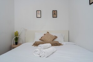 1 室のベッドルーム、アイロン / アイロン台、WiFi、ベッドシーツ