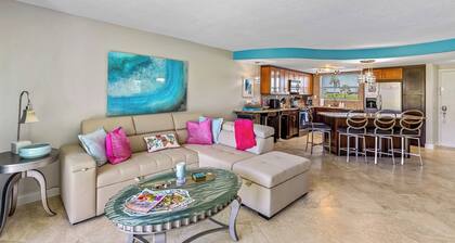 Surfside 112: Ground-Level with Ocean View Patio, Steps to Pool & Beach