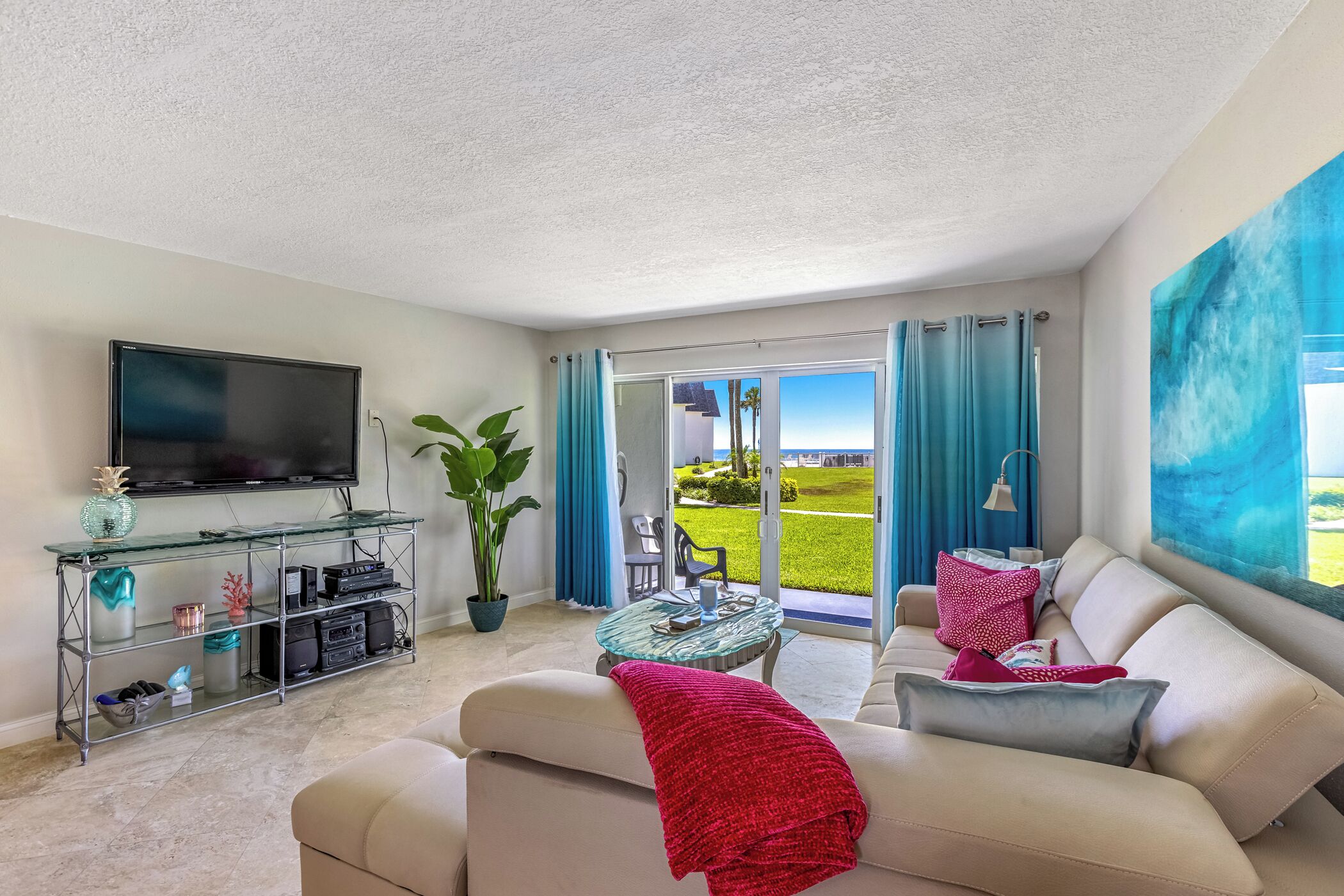 Smart TV, DVD player, stereo