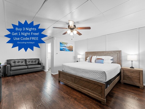 1 bedroom, internet, bed sheets