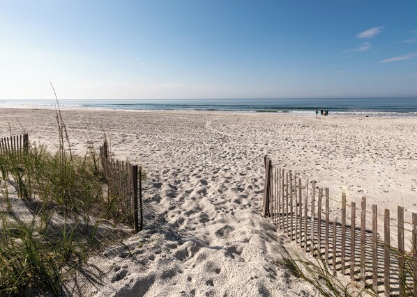 On the beach