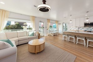 TV - Brand new home 'Totally Decked Out' - Dog-Friendly, 4 bedrooms, 3 bathrooms, and stunning views. (Holden Beach)