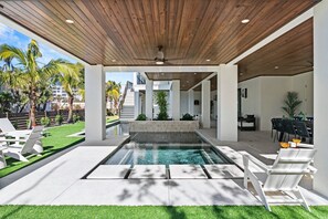 A heated pool