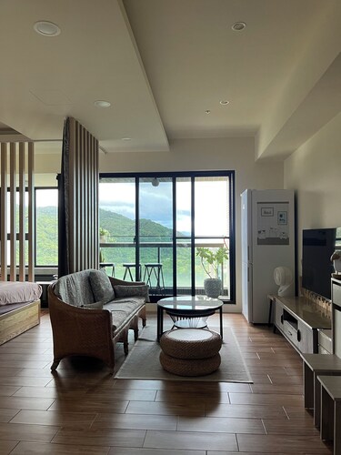 Indulge in a private hot spring with a breathtaking view of Turtle Island, Yilan