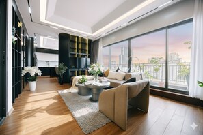 Living area - Crescendo Unique Studio (Hanoi)