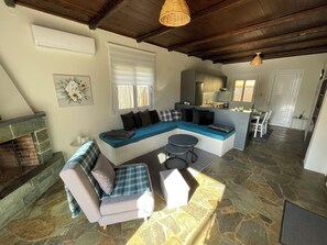 TV connectée, cheminée